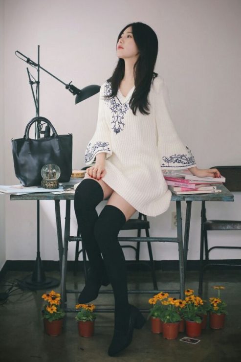 黑白穿搭　夏天